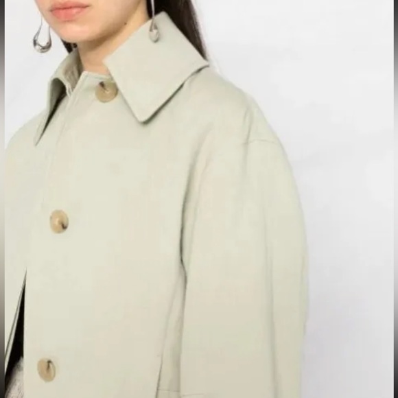 Vince Women’s Lightweight Green Shirt Jacket, Size 12 - Picture 3 of 11